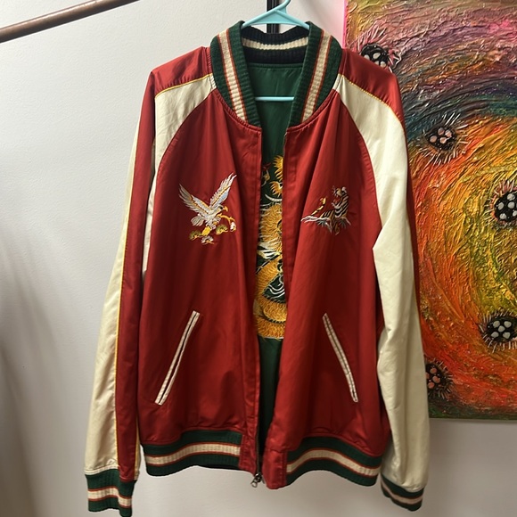 Ralph Loren Polo Reversible Japanese fighter silk jacket. XL - Picture 5 of 8